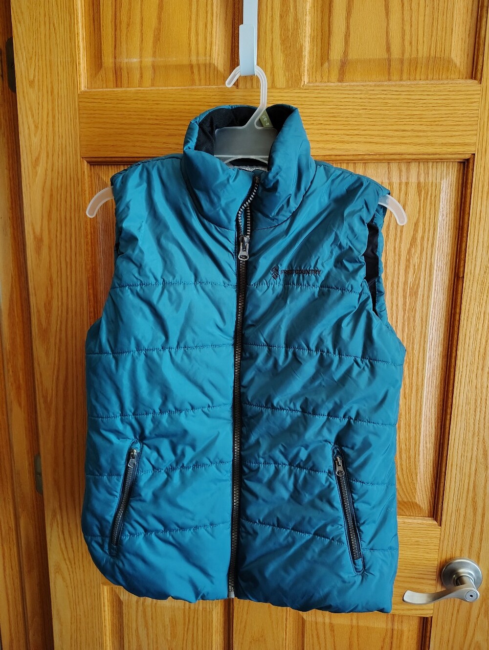 Free Country Teal Quilted Puffer Vest - Outdoor Gear